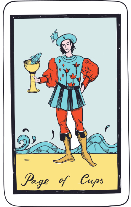 Paje de Copas - Tarot Rider Waite