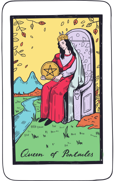 Reina de Oros - Tarot Rider Waite