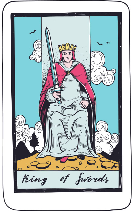 Rey de Espadas - Tarot Rider Waite